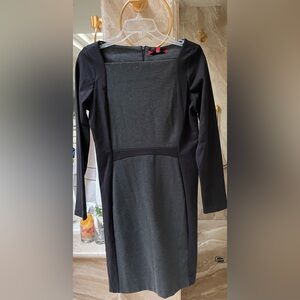 New Narcisco Rodriguez gray /black long sleeved sheath dress with tag